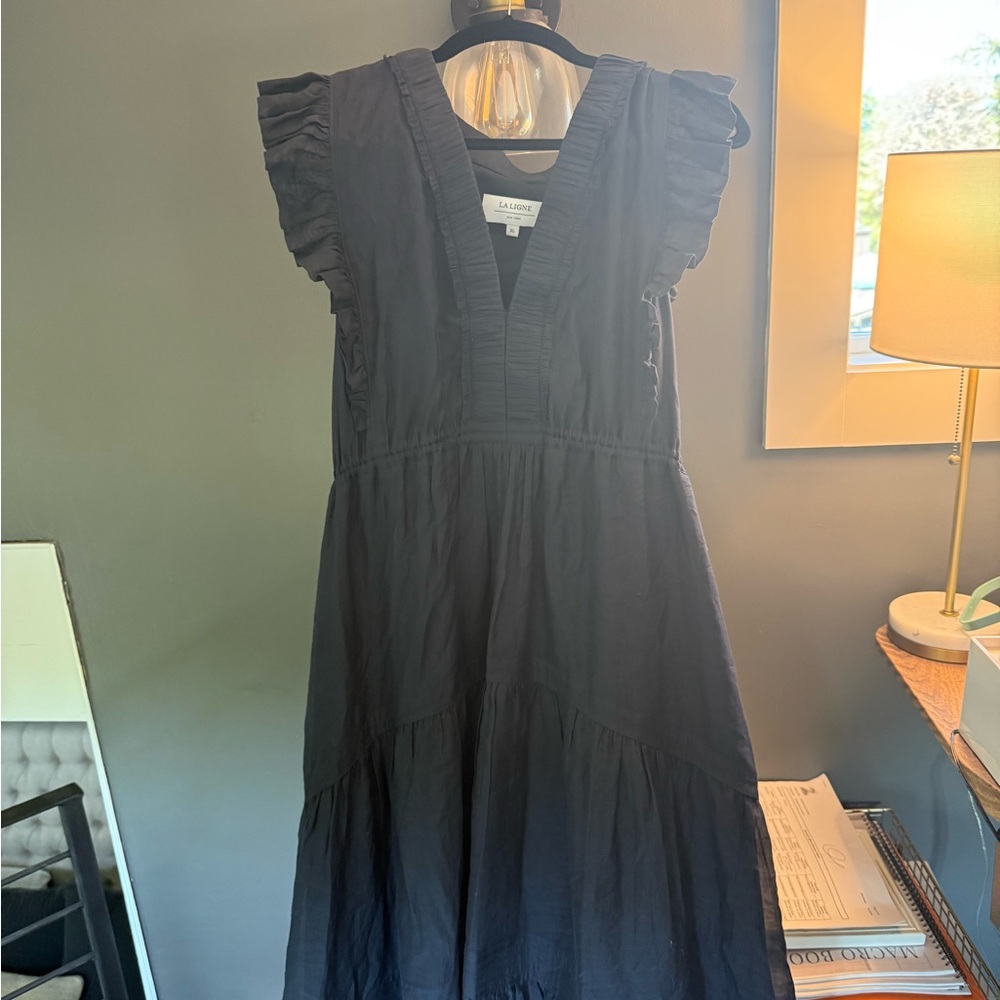 La Ligne navy flow dress
